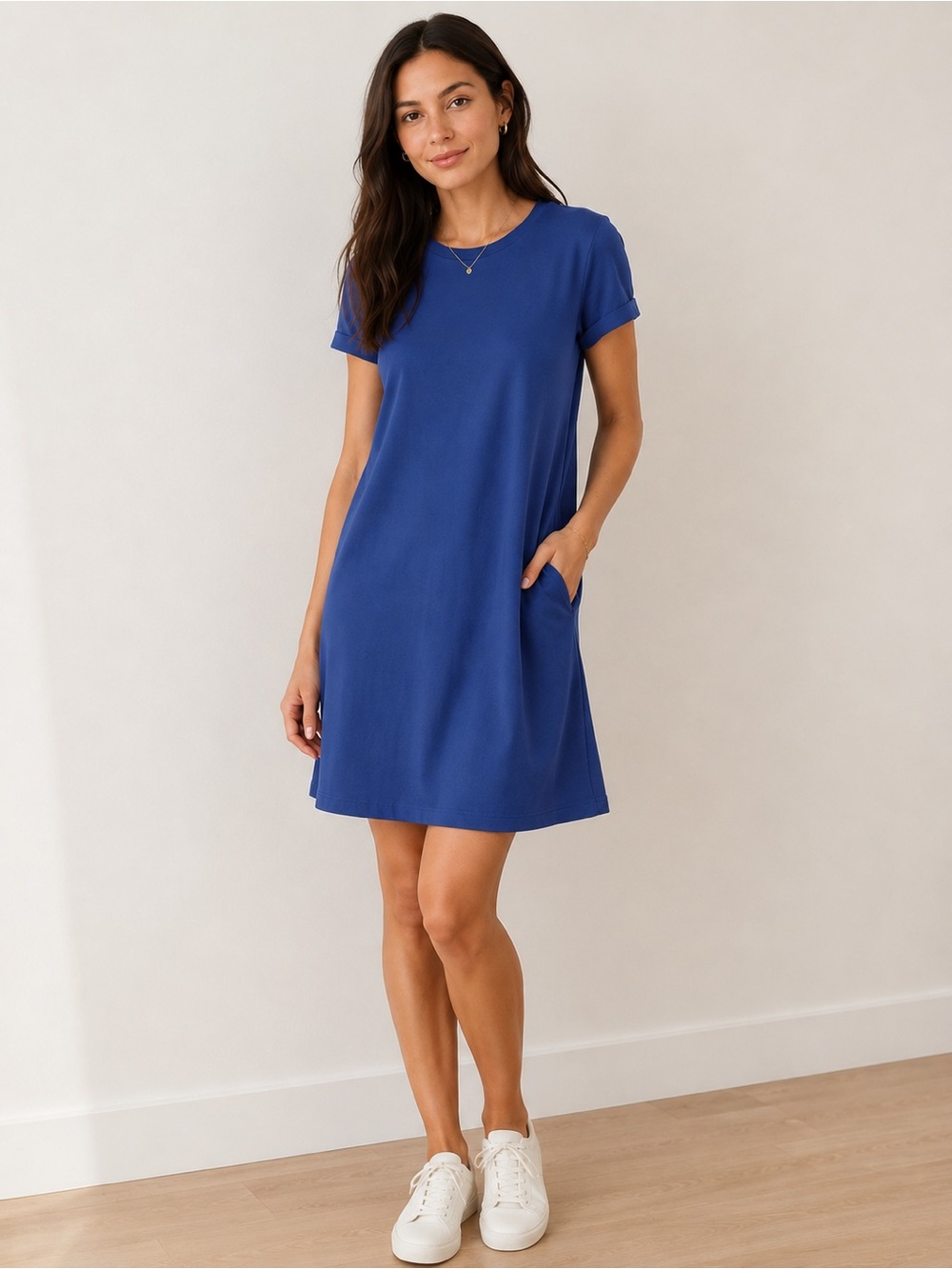 Uniqlo Short-Sleeve A-Line Mini Dress